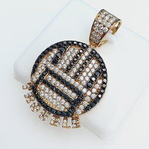 "925 Sterling Silver Cubic Zirconia Pendant, UU1P6A6044